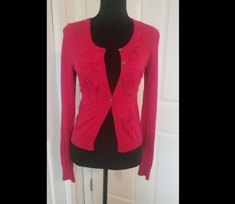 Hot Pink Hollister Cardigan